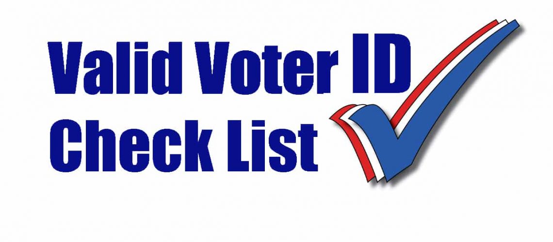 Valid Voter ID check list